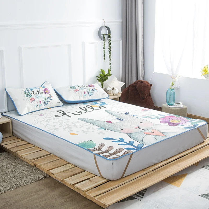 Набор Простыней летний из вискозного волокна простая натяжная простыня крутой