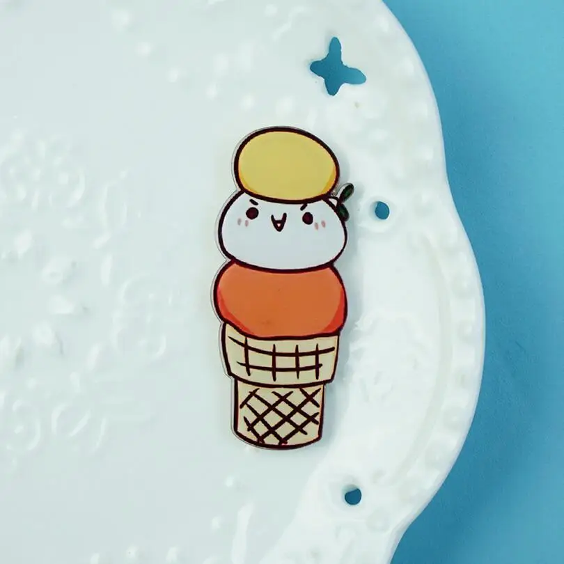 1 PC Hot Sale Cartoon Ice Cream Brooches Badges Acrylic Badge Decoration Pin On Backpack Clothing Decorative Naruto | Украшения и