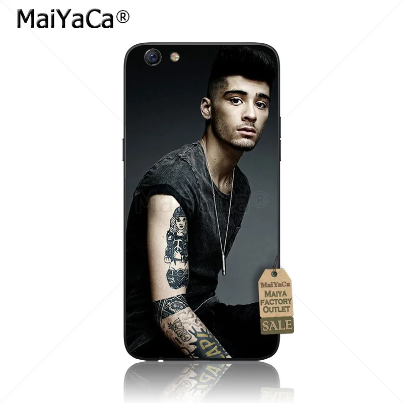 Черный чехол для телефона из ТПУ MaiYaCa Zayn Malik OPPO R9s R9 R11 PLUS vivo X9 X20 | Мобильные телефоны