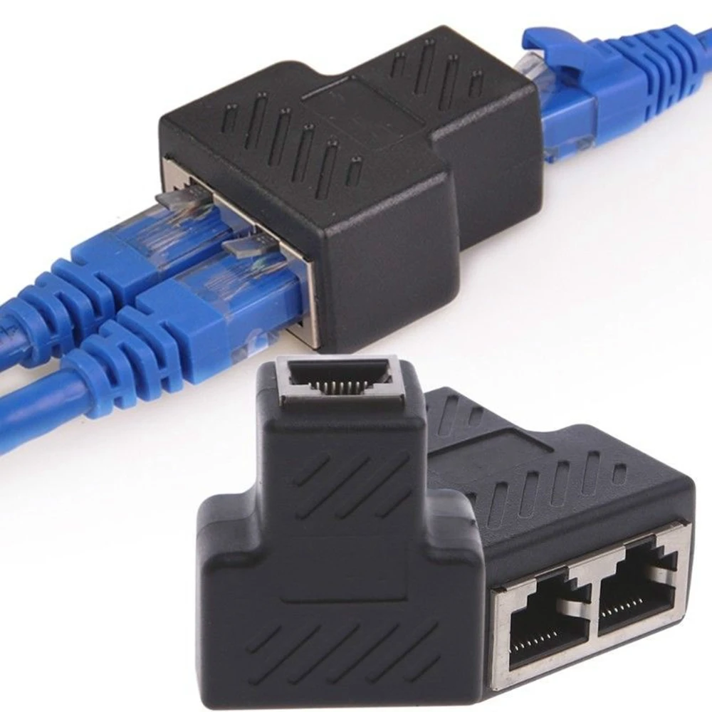 Сетевой кабель BAAQII 1 2 способа RJ45 LAN Ethernet Женский сетевой адаптер разъём