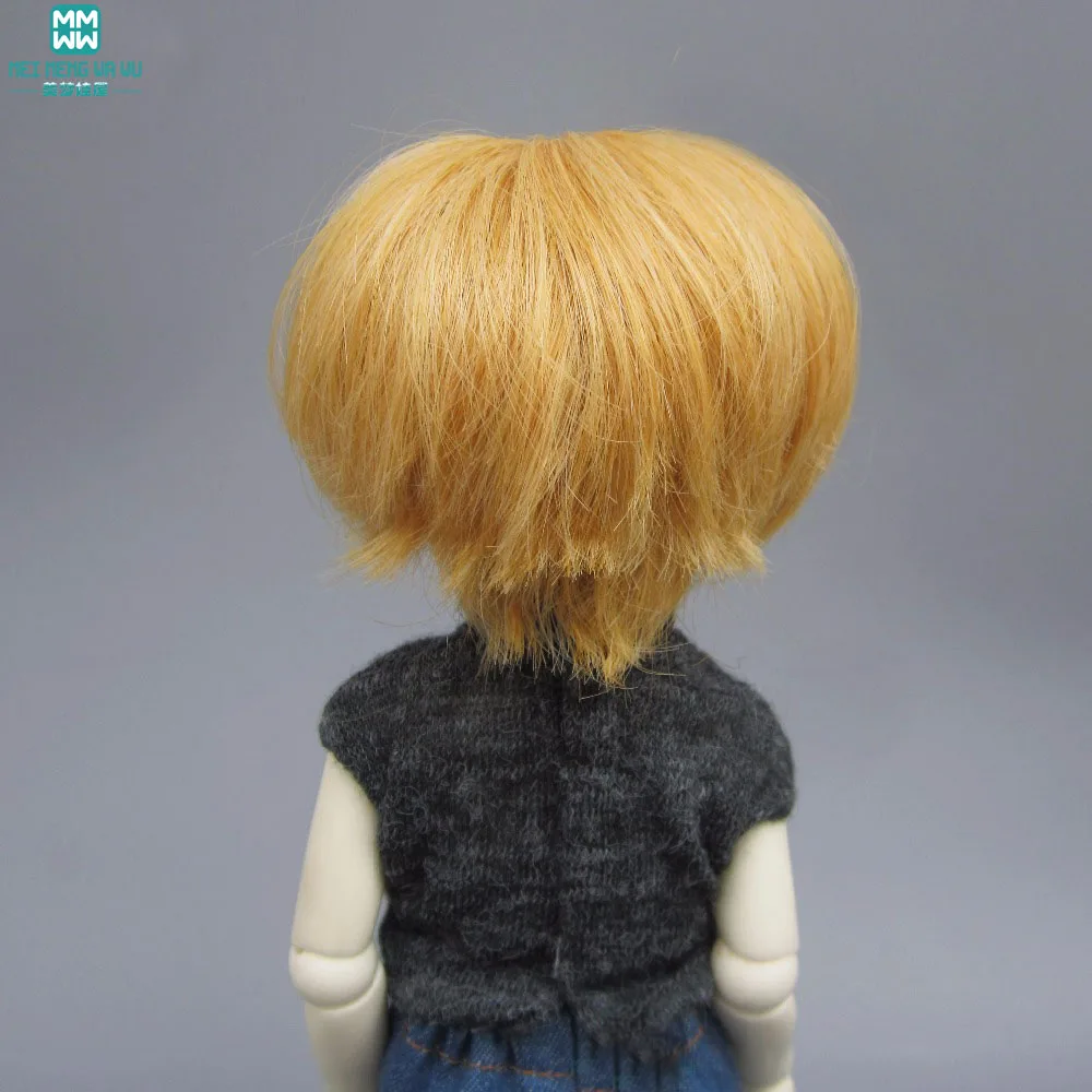 Мода bjd кукла волосы для 1/3 1/4 1/6 BJD/SD кукла парики аксессуары молочные вьющиеся волосы короткие волосы