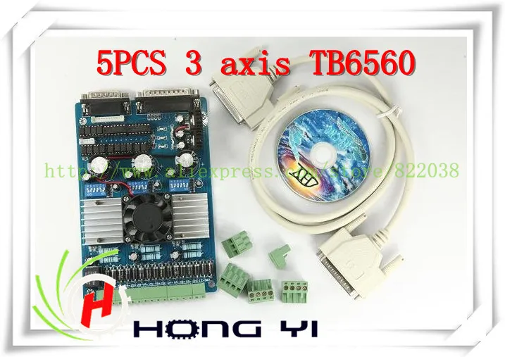 5 шт. 3 оси TB6560 3.5A гравировальный станок с чпу шаговый двигатель драйвер платы 16