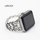 Браслет-цепочка URVOI из нержавеющей стали для apple watch 7 6 SE 5 4 3 2