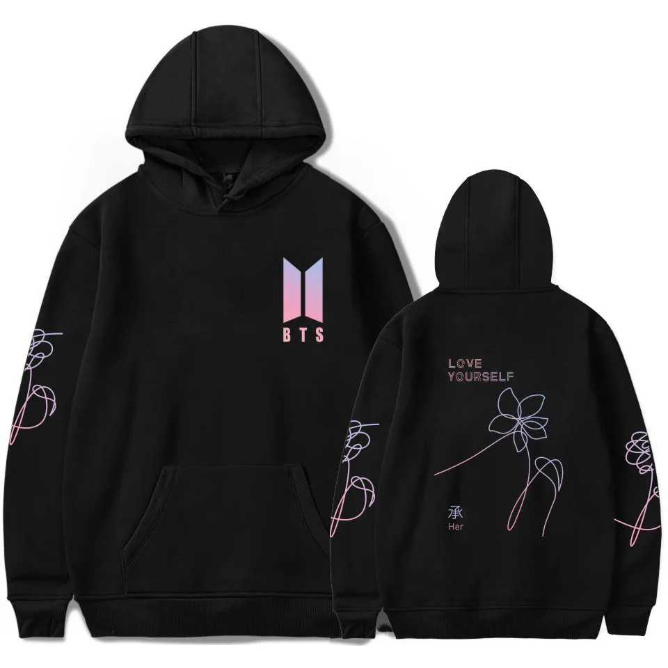 Для женщин мужчин BTS Bangtan свитеры с капюшоном для мальчиков костюм плюс Размеры