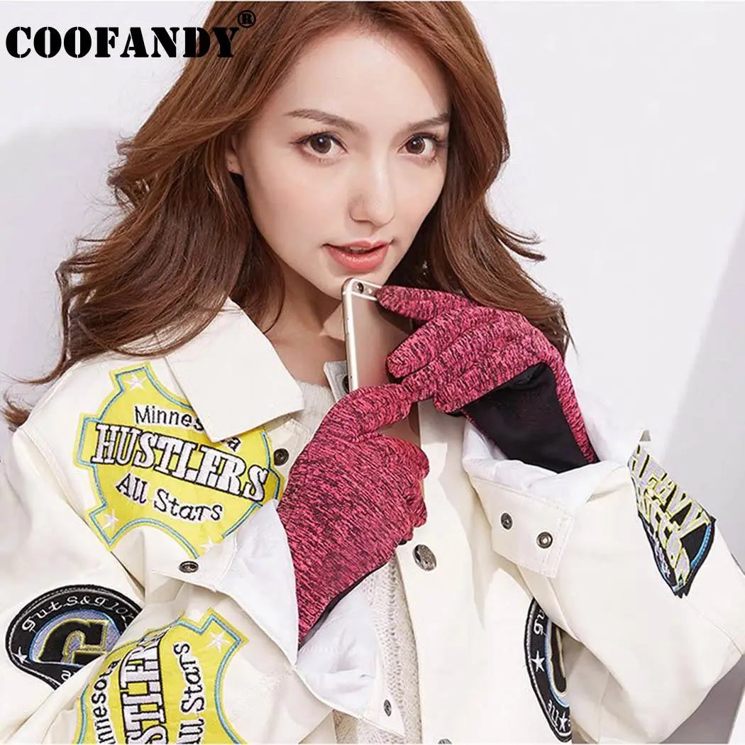 Цвет толстые перчатки унисекс контраст Экран Touch Водонепроницаемый спортивные