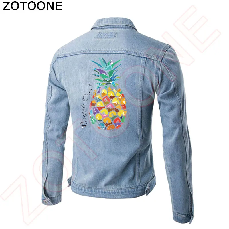 Цветные ананасы ZOTOONE железная нашивка для одежды футболок платьев аксессуары сделай сам украшение уровень
