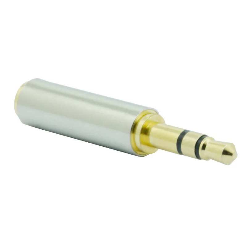 

260pcs Adapter Gold 3.5 mm 3pole Male to 3.5 mm 3pole Female audio Stereo Adapter Plug Converter Headphone jack