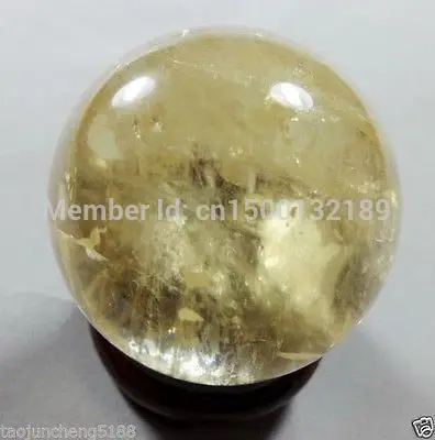 Xd j004 40 мм + стенд цитрин Кальцит Кварцевый хрустальный шар GEMSTON | Дом и сад
