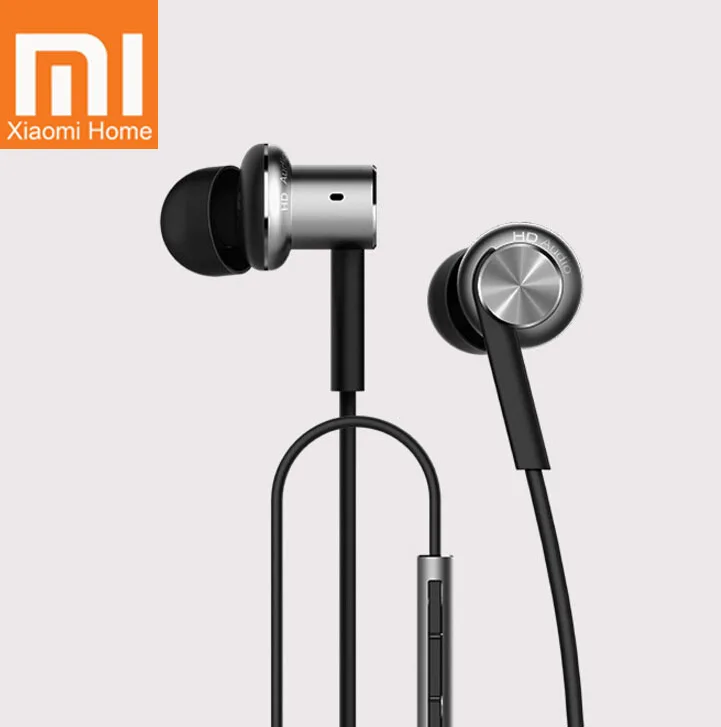 Xiaomi Mi Hybrid Earphone Dual Driver Dynamic balanced armature Circle Iron Mic Metal | Электроника