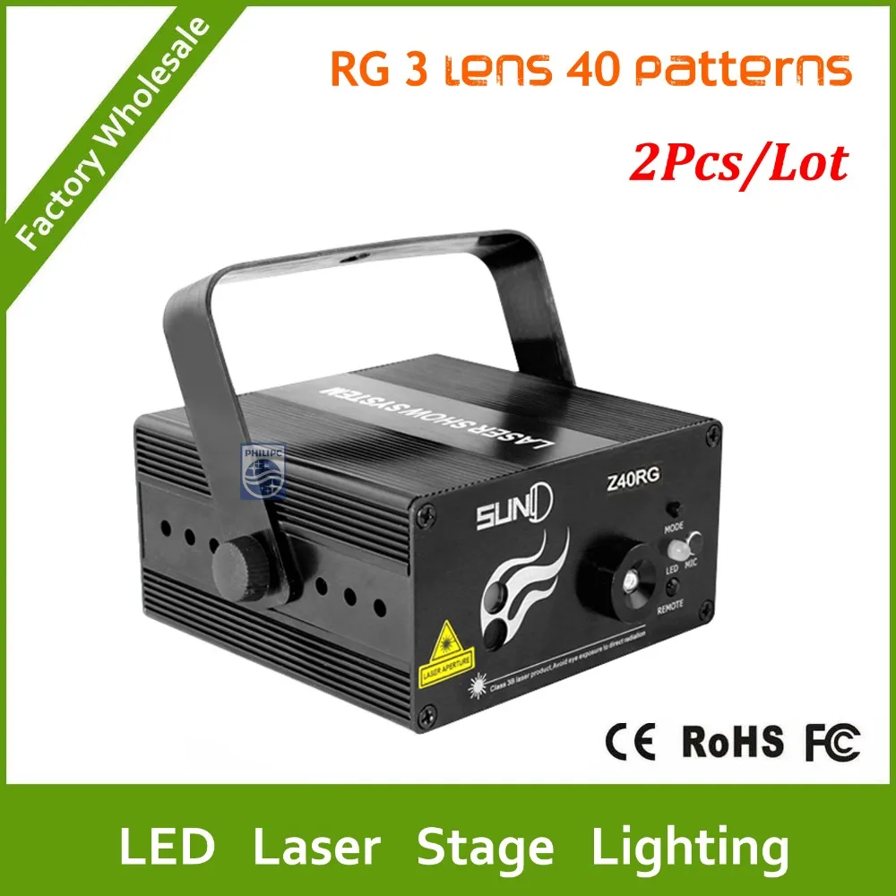 

DHL Free shipping RGB 3 Lens 40 Patterns Mixing Laser Projector Effect Stage Remote 3W Blue LED Light Show Disco Party Lighting