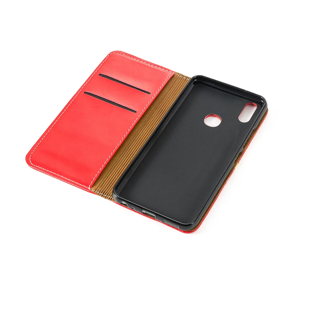 Винтажный кожаный чехол кошелек для BBK Vivo V9 мягкий силиконовый книжка Y85 деловой