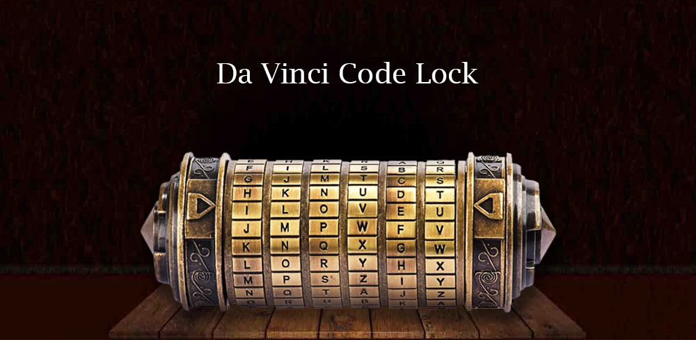 Leonardo Da Vinci код игрушки металлические замки-криптекс свадебные подарки подарок ко Дню Святого Валентина письмо пароль побега дропшиппинг