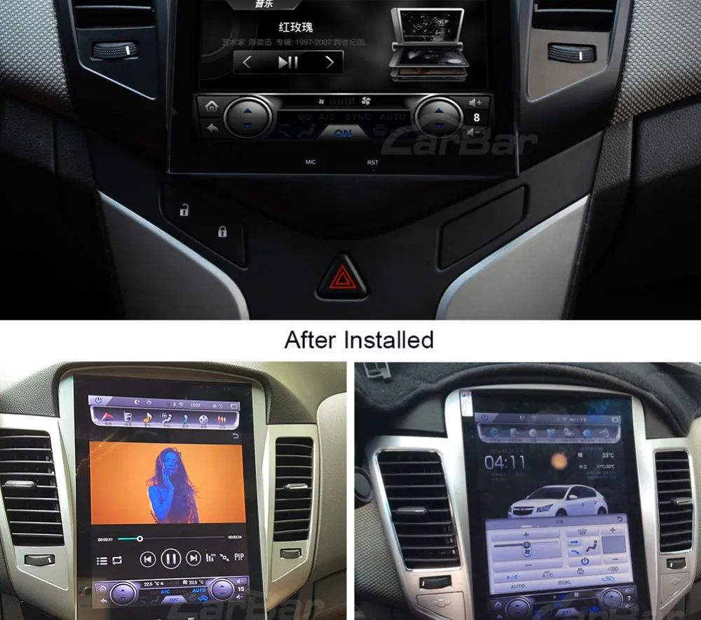 10," вертикальный экран 1024*768 Android автомобильный DVD gps навигатор радио плеер для Chevrolet Cruze 2008-2012 ram 2 Гб четырехъядерный