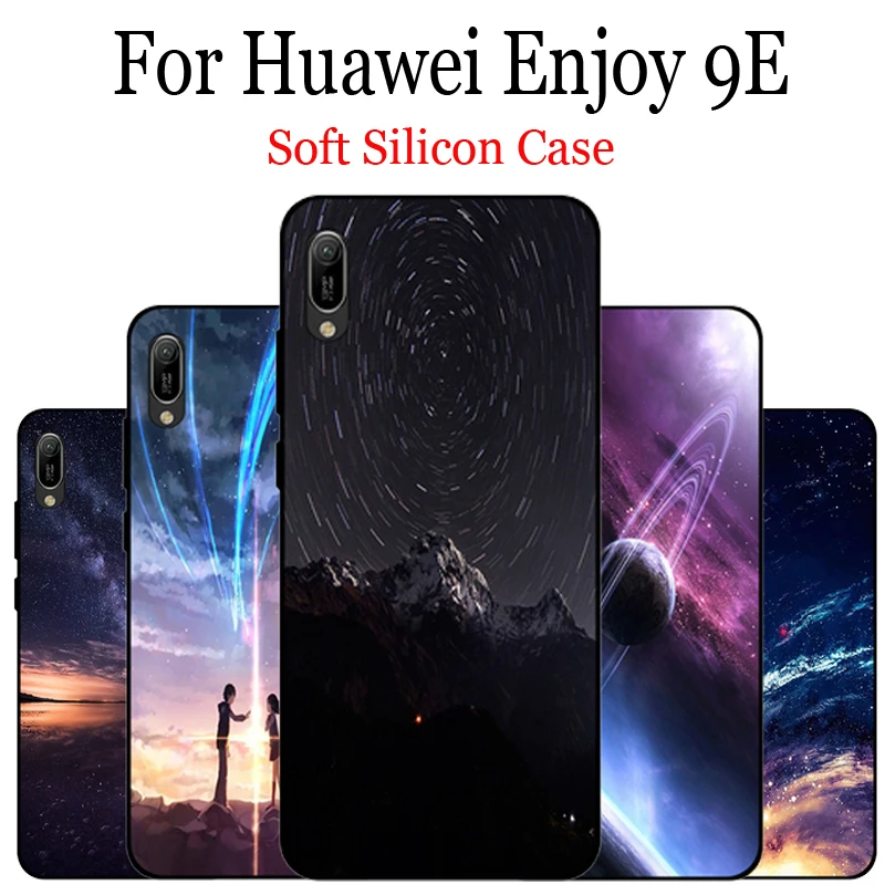 Чехол для Huawei Enjoy 9E мягкий силиконовый чехол из ТПУ с изображением звездного