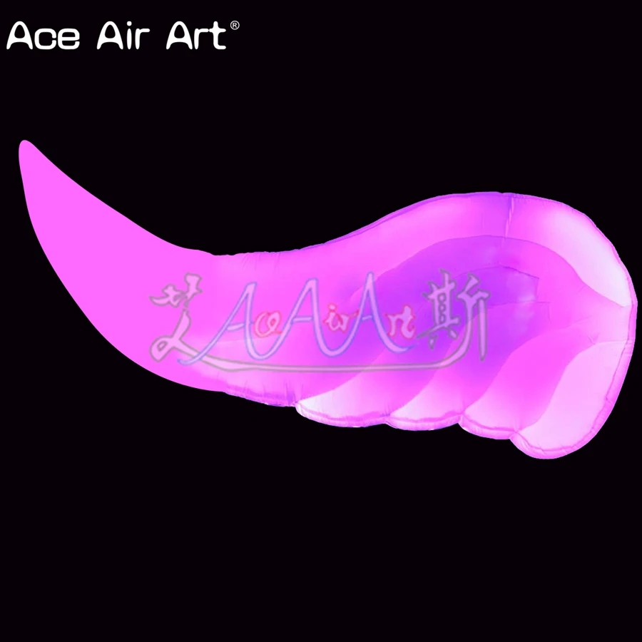

Hanging angle's wing inflatable led wings air balloon with led lights glowing for stage and festive shows