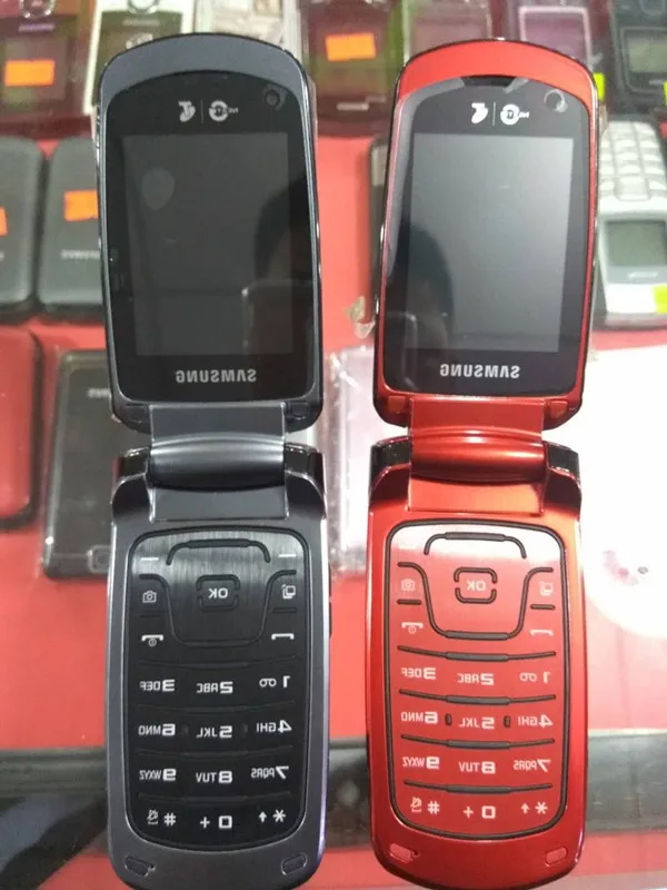 Samsung S5510 S5511 разблокированный 2,1 дюймов GSM WCDMA 3MP 800 мАч FM радио Mp3 флип мобильный телефон с иврит langauge и клавиатурой