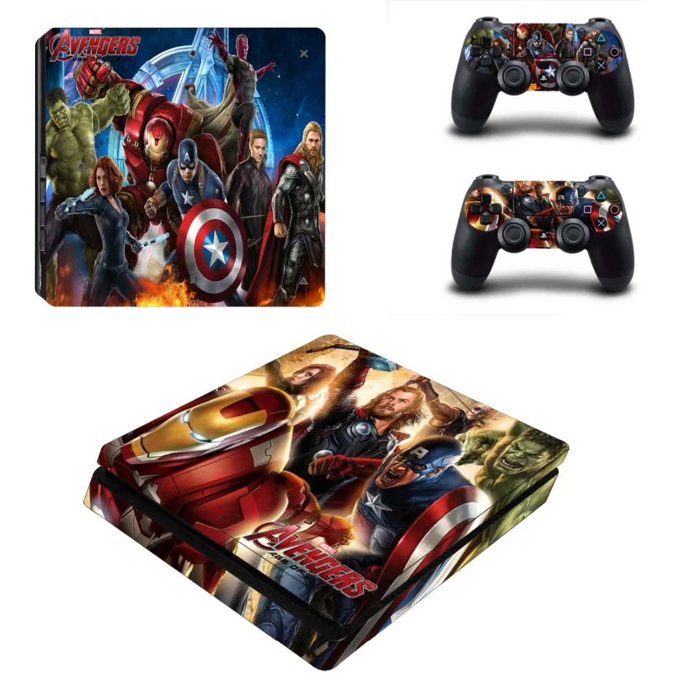 Marvel's Мстители виниловая кожа PS4 тонкий стикер для Sony Playstation 4 S PS4S системный