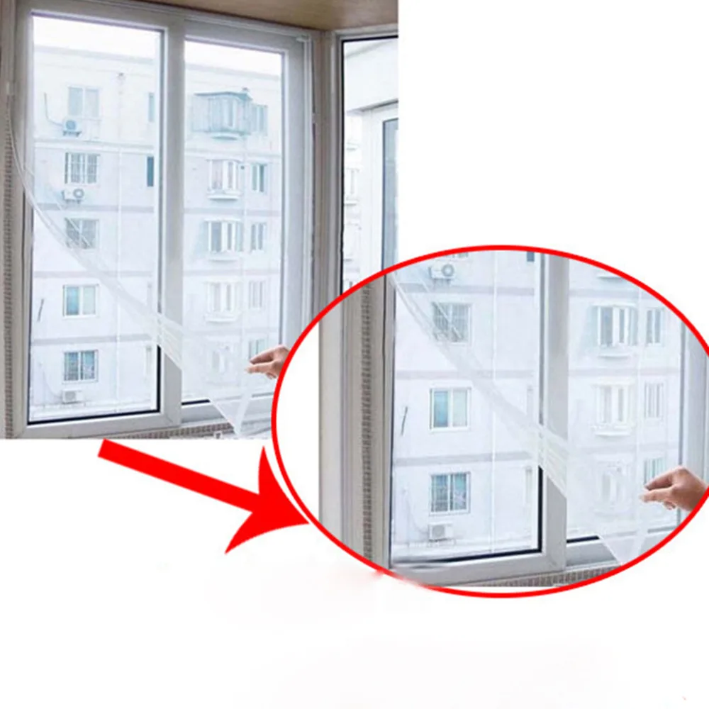 130x150cm Anti Mosquito Door Window Net Mesh Cloth Curtain Protector Flyscreen Screen Summer Style | Дом и сад