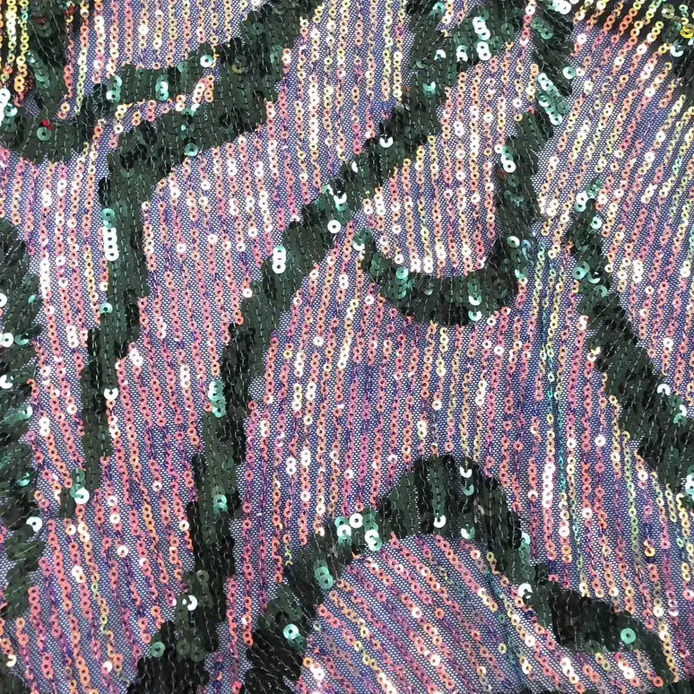 

French Net Lace Fabric High Quality Embroidery Tulle Lace With Sequins 2019 Latest African Lace Fabric For Wedding Dress Y6