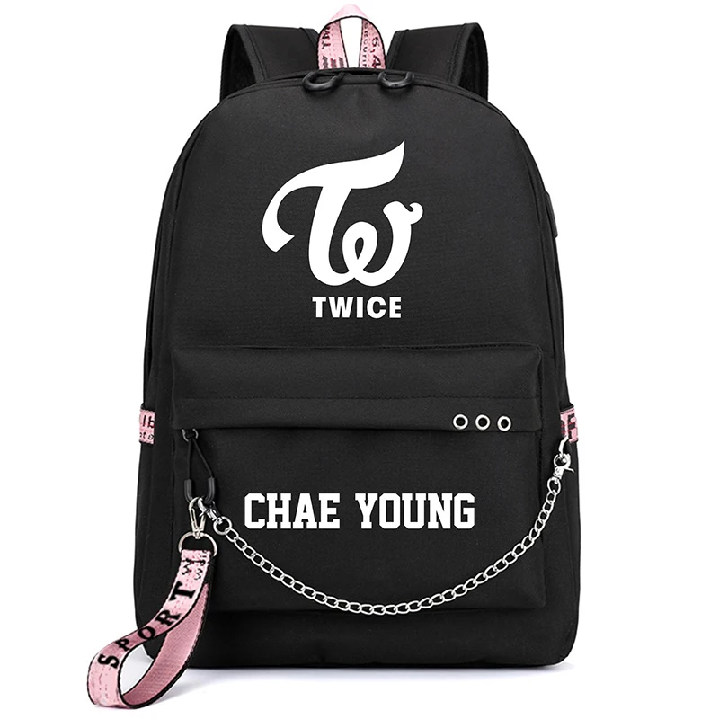 TWICE Tzuyu JungYeon ChaeYoung сумка на плечо Студенческая большая емкость usb зарядка Прямая поставка