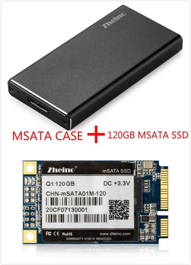 Zheino P3 120 ГБ SSD USB3.0 внешний Алюминий чехол Супер Скорость с MSATA твердотельный