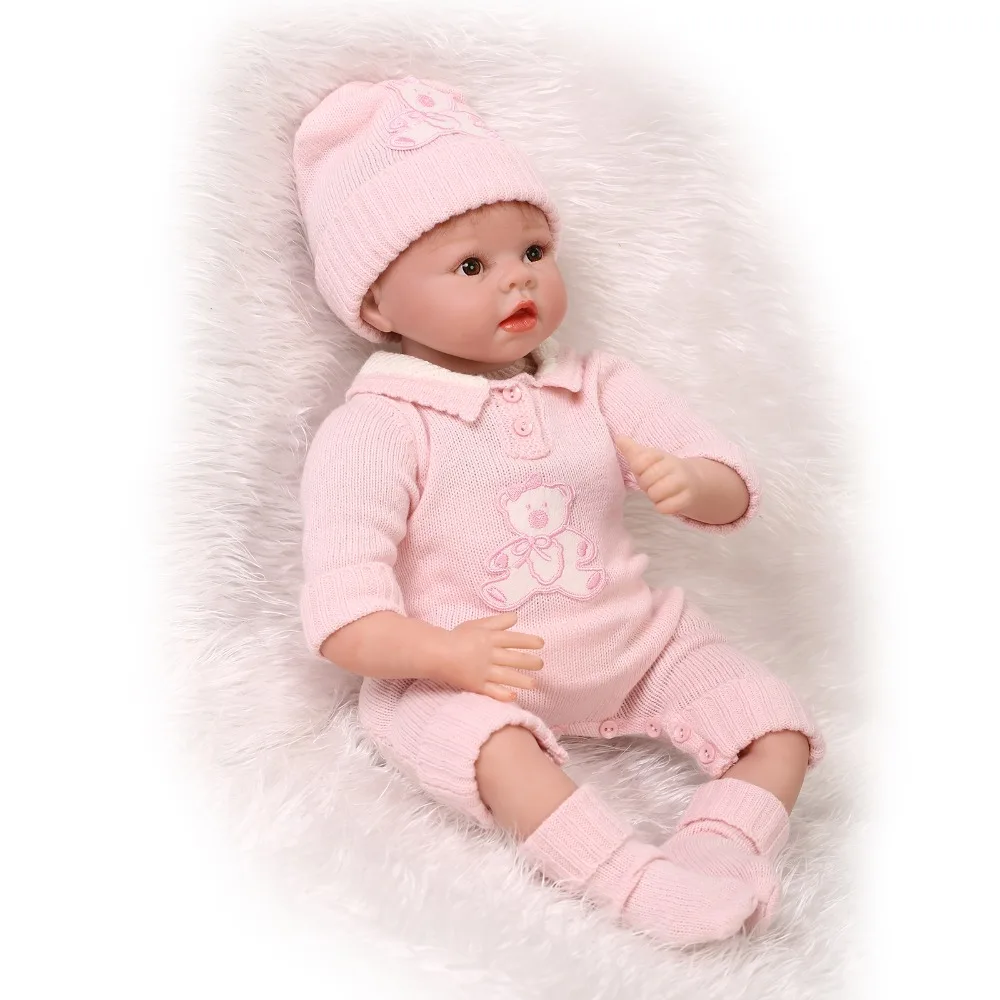 Новые силиконовые куклы reborn baby модные 22 дюйма игрушки для девочек виниловые