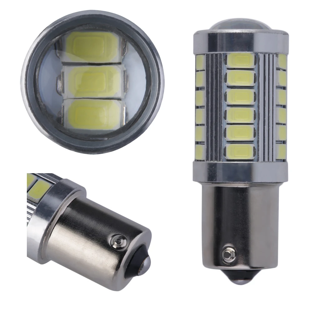 1 шт. 1156 BA15S 1141 7056 5630 33 SMD белый 900 люменов 8000K супер яркий светодиодный стоп сигнал с