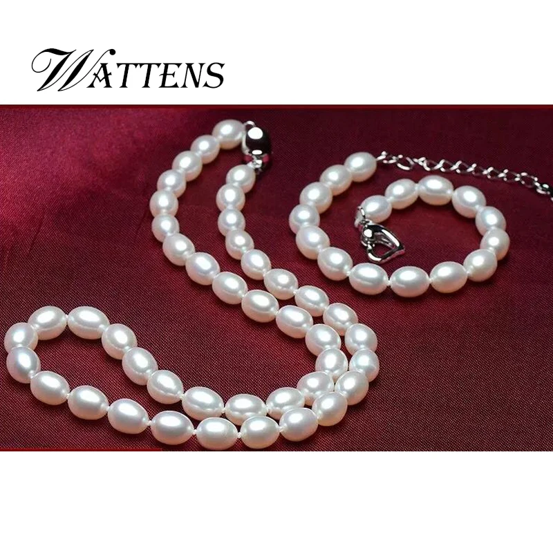 Свадебные ювелирные изделия из натурального жемчуга жемчужное ожерелье