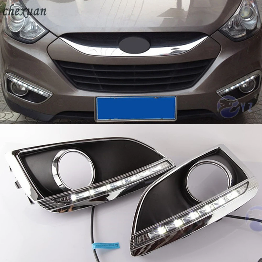 CSCSNL 1 комплект для Hyundai IX35 2009 2010 2011 светодиодный светодиодные дневные ходовые огни