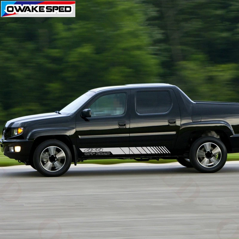 Спортивные полосы виниловые наклейки для Honda Ridgeline OFF ROAD 4X4 графика автомобильная