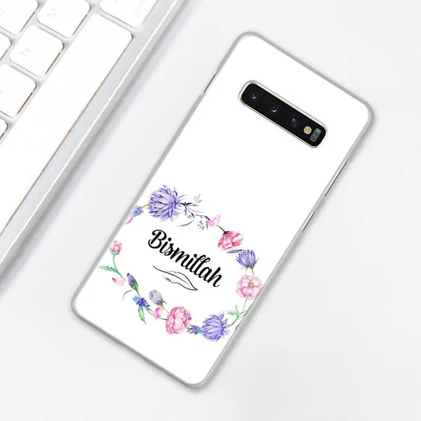 014 Мусульманский ислам бисмилла Алла чехол для телефона для samsung Galaxy S10e S10 Plus S7 S8 S9 Plus Note 8 9 10 Plus M20 M30 жесткий чехол - Цвет: 014