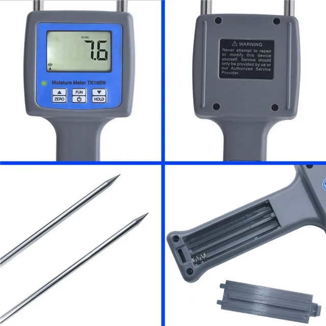 Hygrometers TK100W профессиональные древесные опилки порошок сено тюк торф гидрометр для