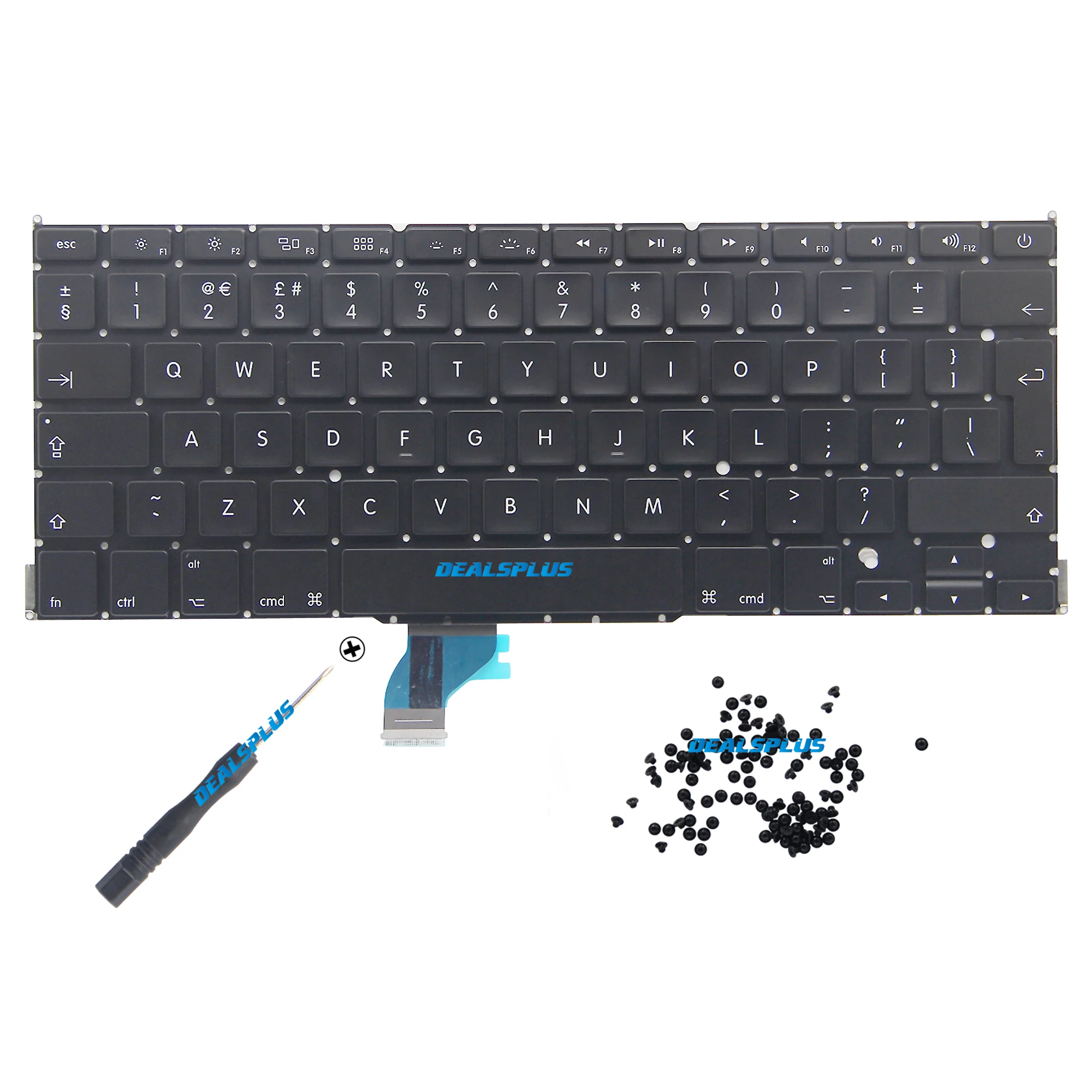 Клавиатура A1502 с английской раскладкой для Macbook Pro Retina 13 дюймов 2013 2014 2015 ME864 ME866 MGX72