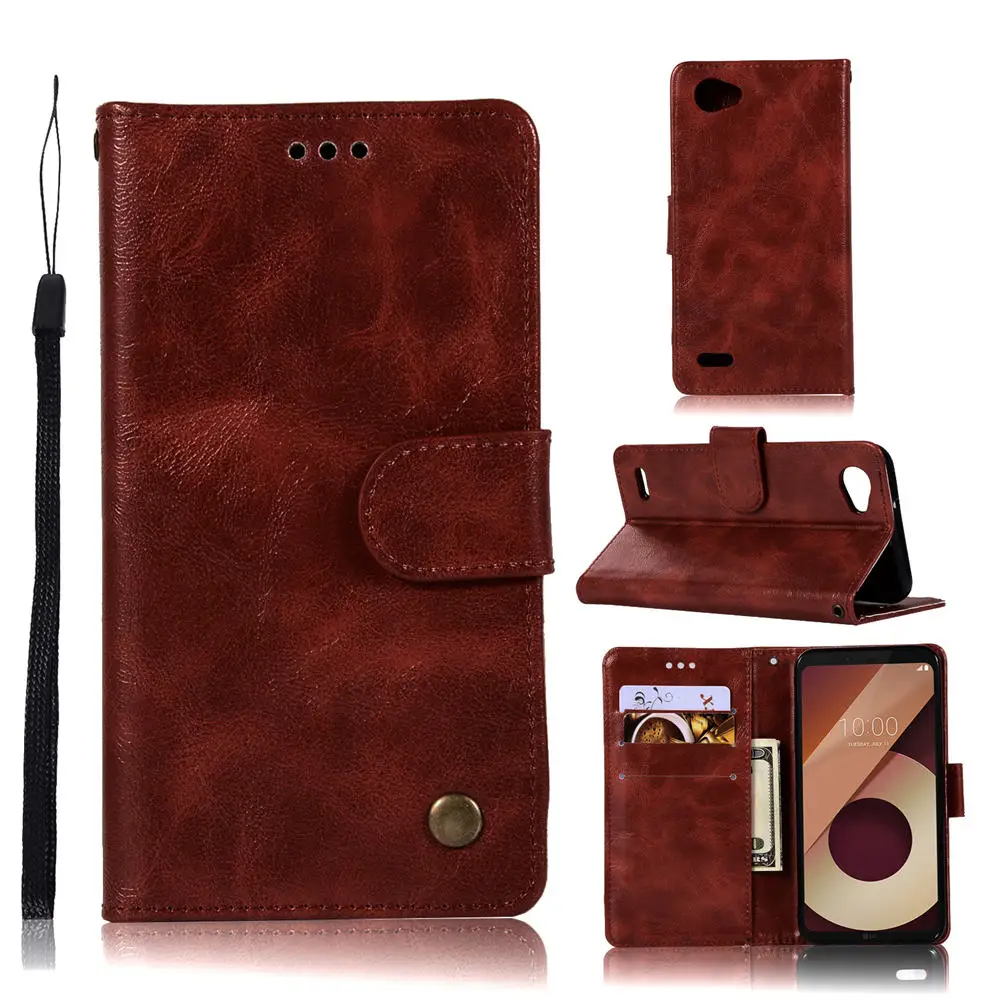 Чехол-портмоне с откидной крышкой для LG X Style/Stylo Мощность G6 Q6 LS7755 K4 K8 K10 EU версия Чехол кожаный чехол со слотом для карт и принципиально Etui