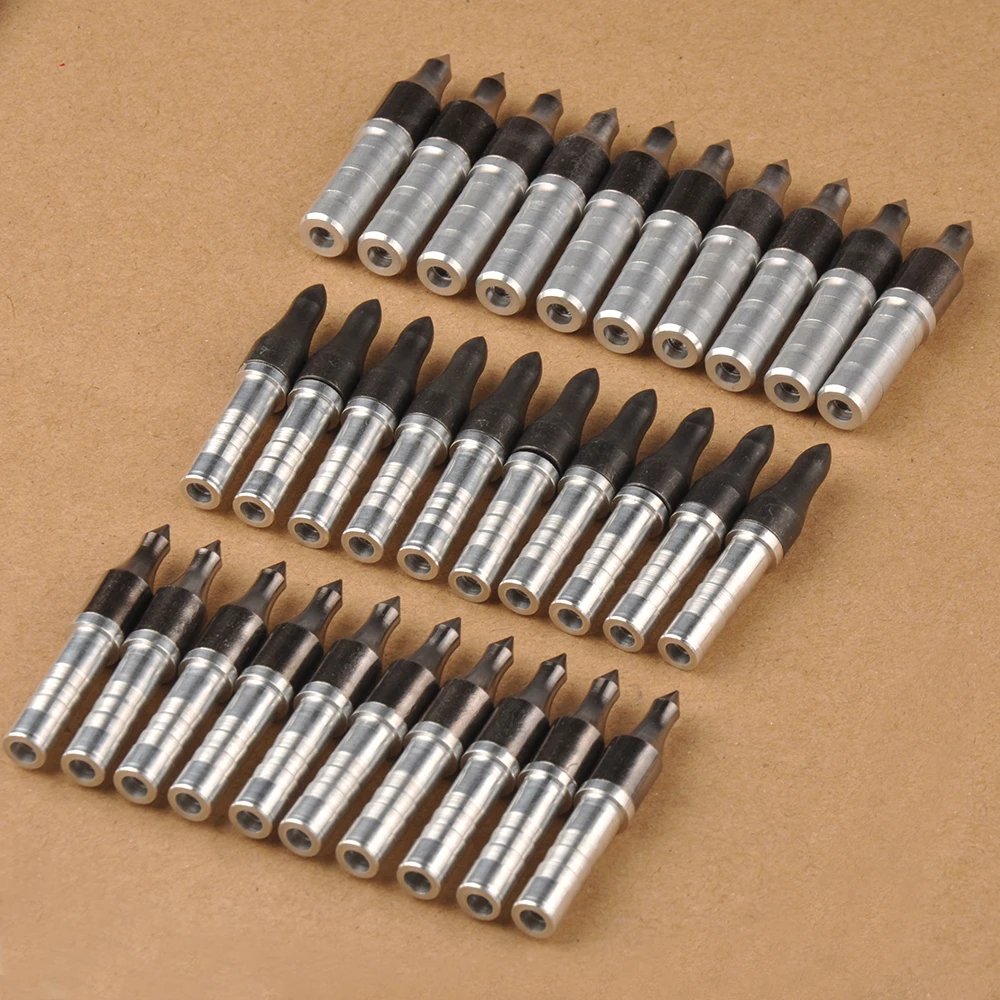 

Arrowhead Points Tips 100/125 Grain Arrow Head with 6.2mm/7.6mm Aluminium Arrow Insert for Carbon Arrow Archery