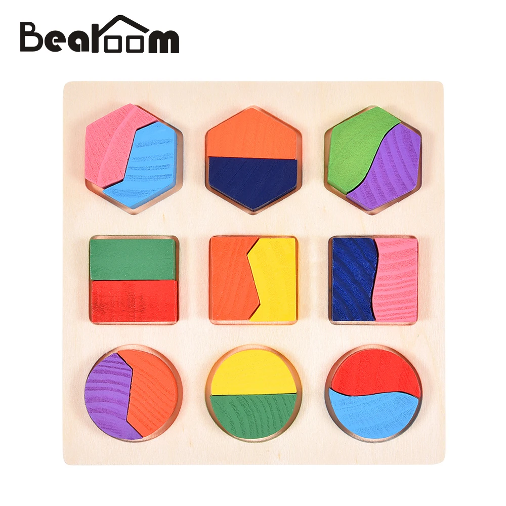 Bearoom головоломка популярные деревянные игрушки 3D забавная игрушка для детей