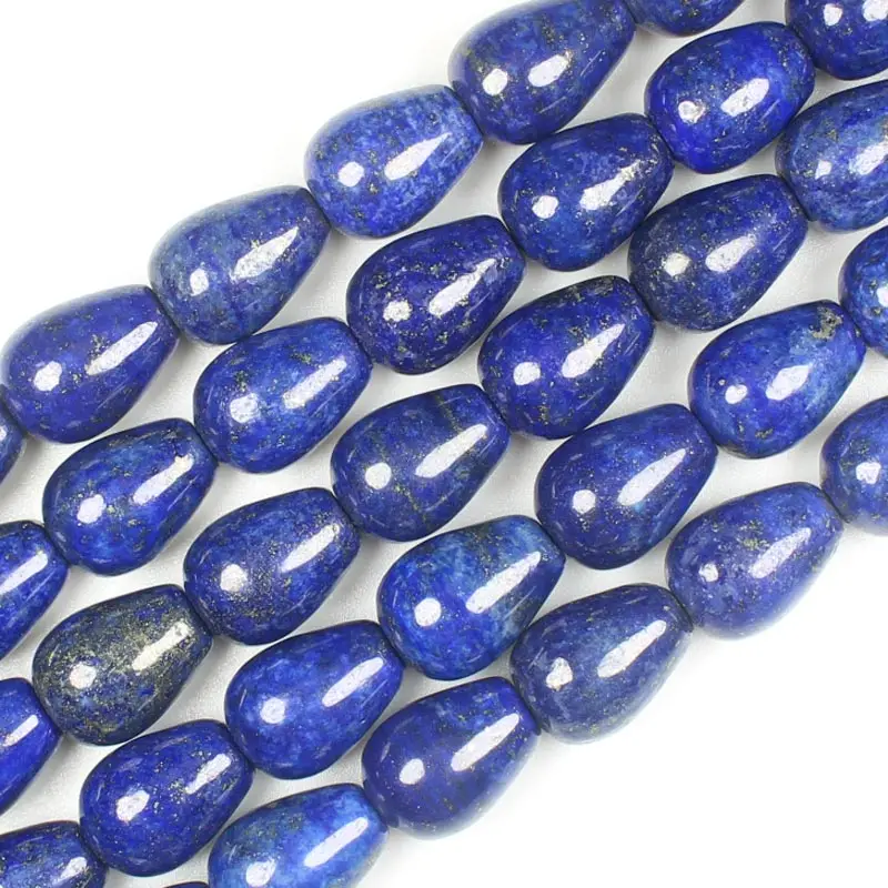 10x14mm 26pcs Лазурит круглая форма капли воды 8-30 мм бусины 15 дюймов, для рукоделия ожерелье браслет ювелирных изделий - Цвет: 10x14mm 26pcs