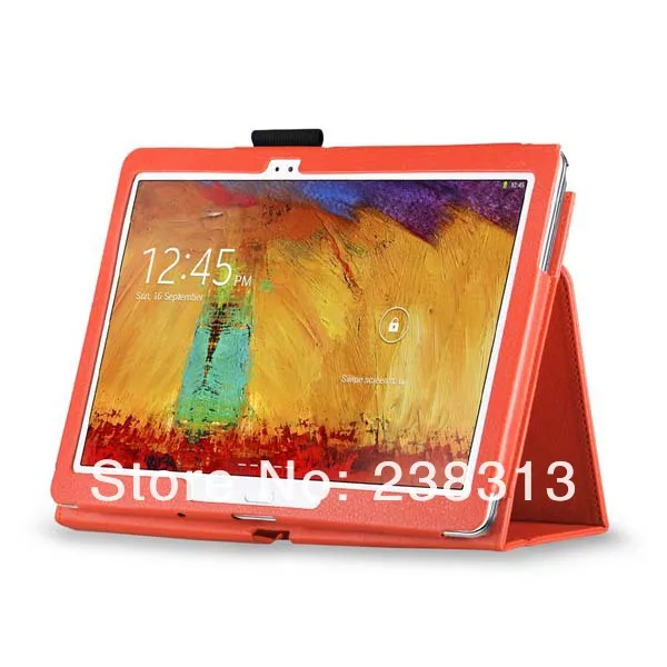 Кожаный чехол книжка с подставкой для Samsung Galaxy Note 10 1 2014 Editon p600 P601 + матовая