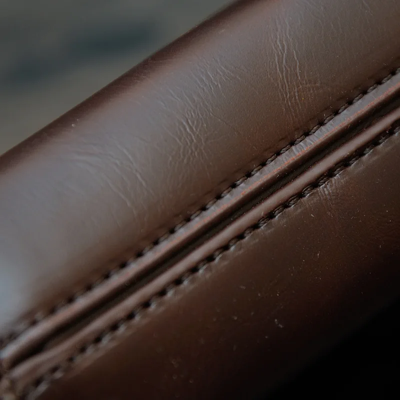 Дизайнерский мужской портфель Crazy horse, Кожаные Деловые Офисные Сумки, сумки для ноутбука, сумки на молнии, винтажная сумка-мессенджер L157
