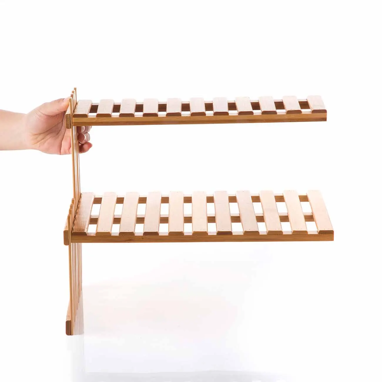 OTHERHOUSE бамбуковый стеллаж для хранения, двухслойный кухонный стеллаж для специй, декоративная книга, органайзер, коробка, настольные полки для дома