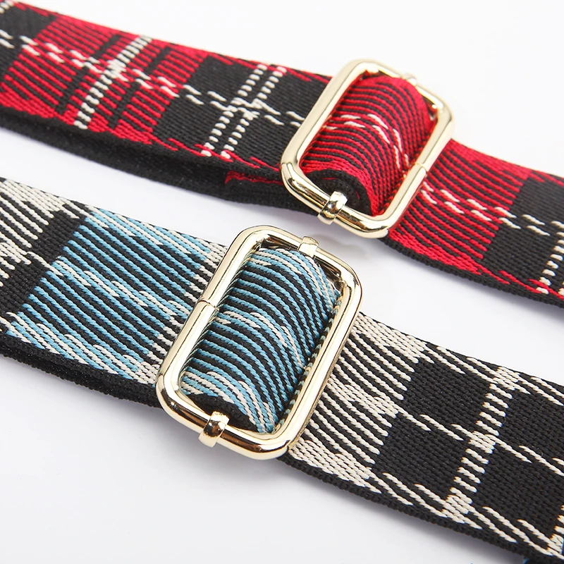 Регулируемые женские сумочки сумка ремень винтажная клетчатая холщовая широкая