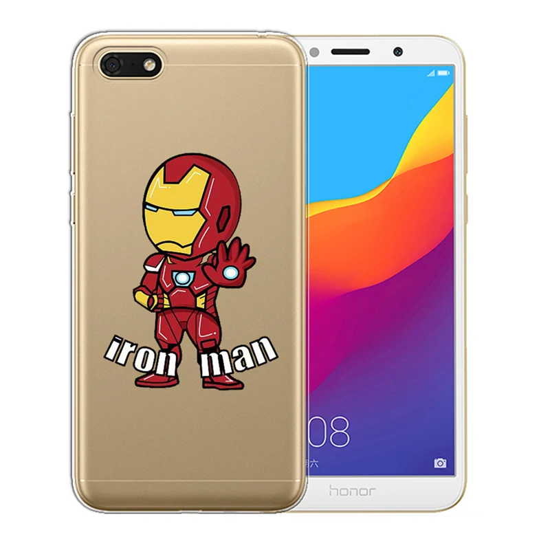 Для Huawei Honor 7C 7A 8 8X 8C 9 10 Nova 2 3 3i Y5 II Y6 Y3 2017 Prime 2018 Plus Pro Lite Marvel Роскошный милый чехол для