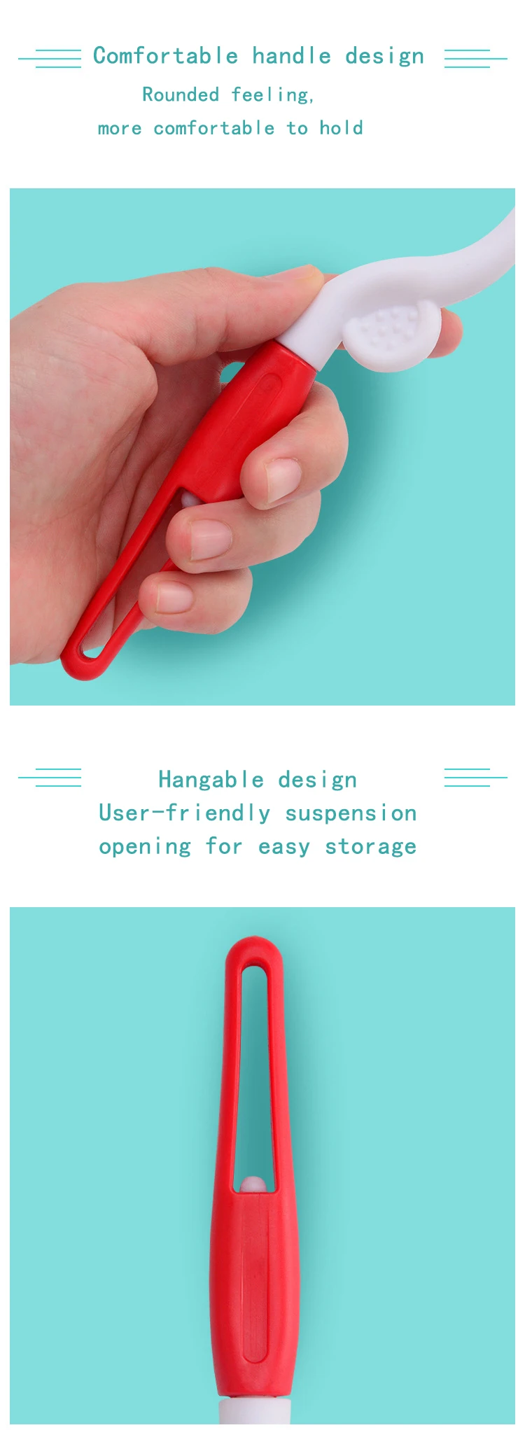 ONEUP силиконовая чашка щетка для чистки бутылочек щетка для мытья Вращающаяся ручка длинная ручка мягкая губка щетка для детских бутылочек
