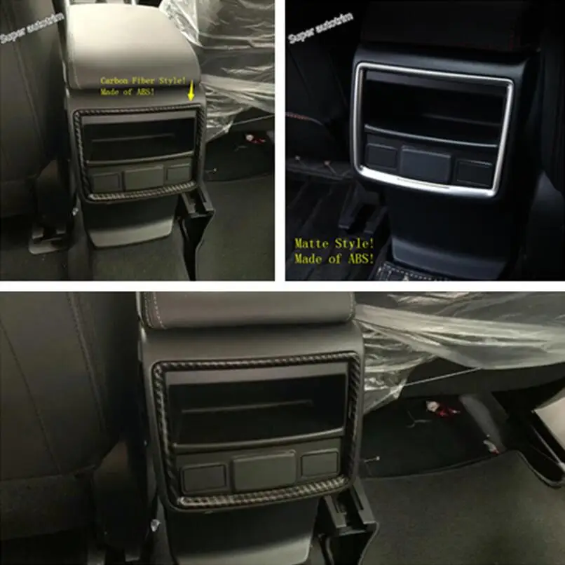 

Lapetus Armrest Box Rear Seat Air Condition AC Vent Outlet Accessories Interior Cover Kit Fit For Subaru Forester 2019 - 2022