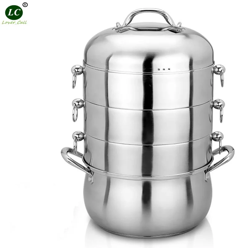 Горшок для отпаривания INOX кухонная утварь из нержавеющей стали|steamer pot|cooking steamer