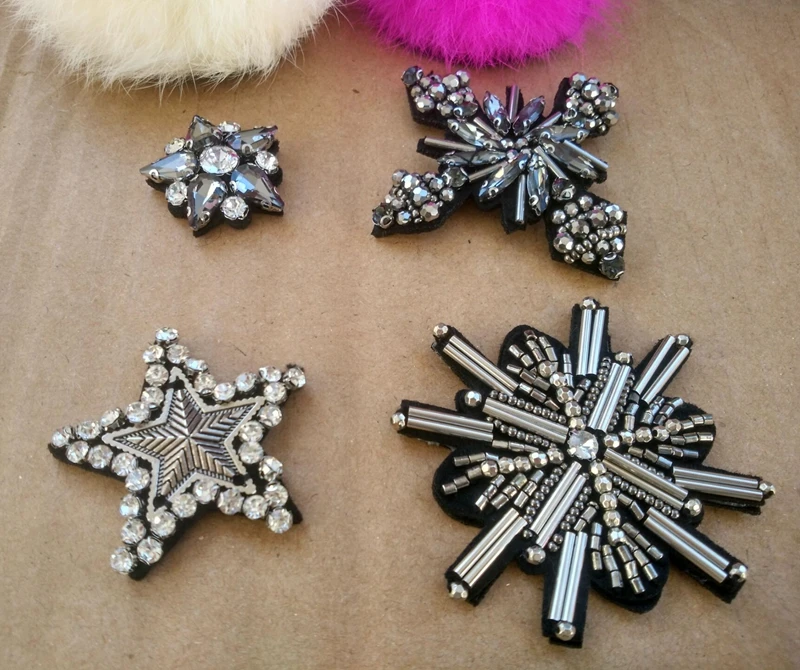 5 шт. аппликация для одежды обуви сумки|beaded patches|decorative patchespatches for clothing |