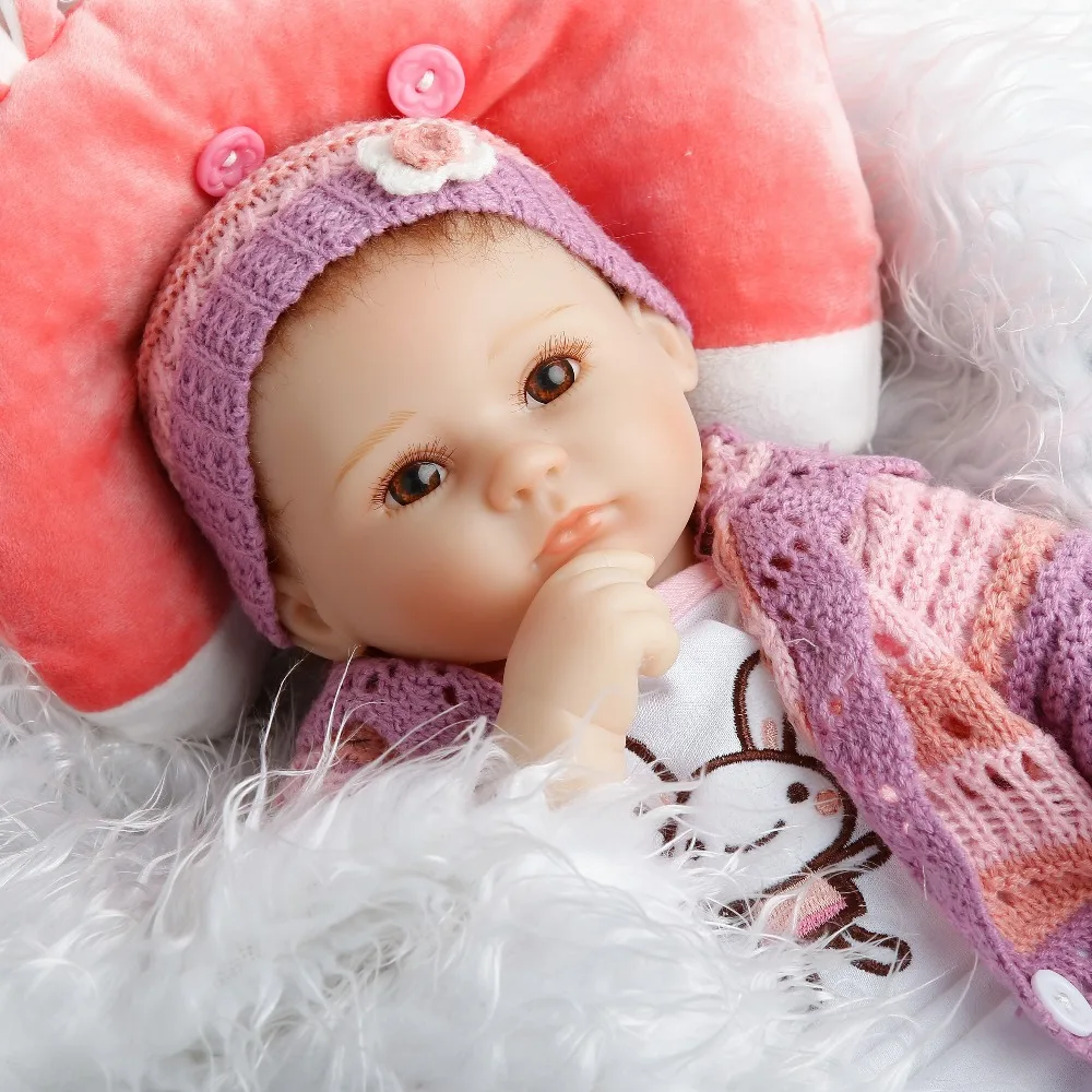 SanyDoll 17 дюймов 42 см силиконовые куклы для новорожденных Реалистичная кукла детей