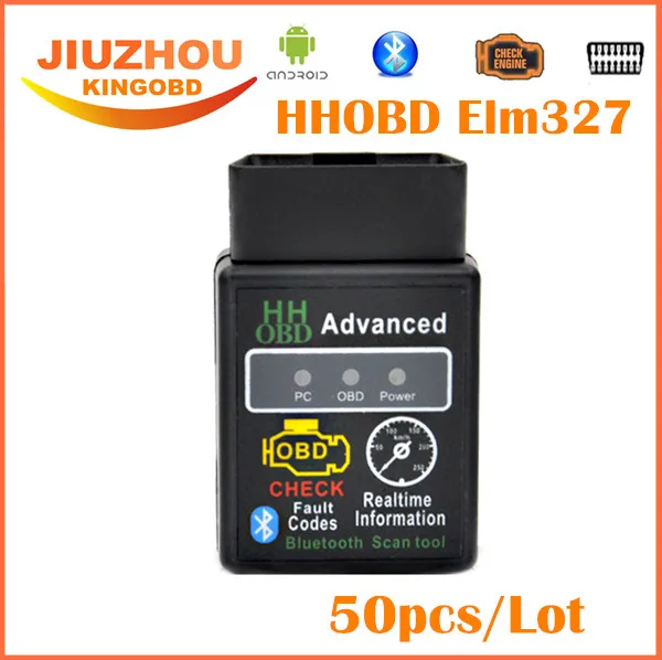 Диагностический сканер ELM327 HH Bluetooth OBD 2 II 50 шт.|code scanner|elm 327 bluetoothbluetooth obd2 |