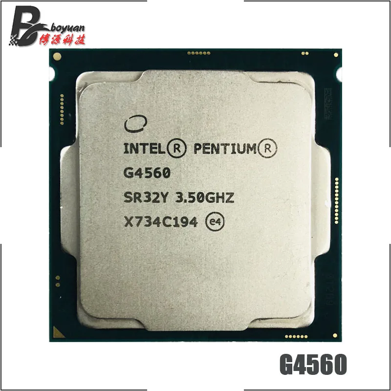 Intel Pentium G4560 3 5 ГГц двухъядерный четырехпоточный процессор 54 Вт Процессор LGA