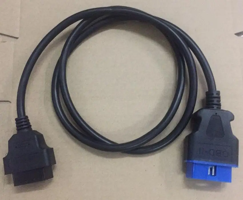 Кабель удлинитель с 16 контактным штекером на контактный разъем OBD2/OBDII 1 2 м|obdii